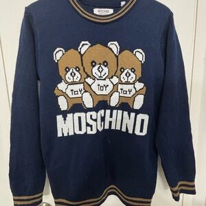 Navy Moschino Crewneck